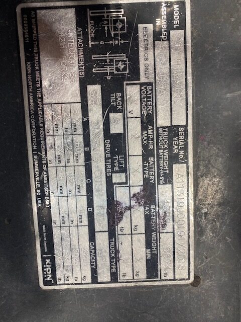 Linde, HT25CT, A11319J00191, 5,000 lbs., Pic 1
