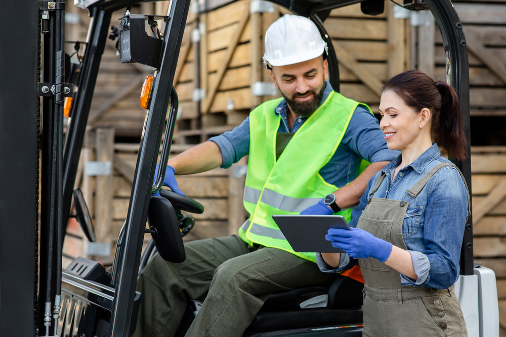 Forklift tablet